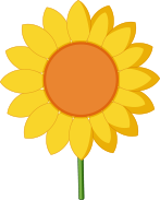 Vector image of sunflower